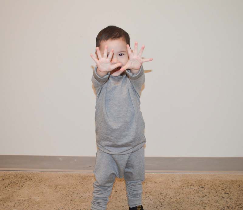 Kid's Stuff Grow With Me Sweater - Grey Cloud