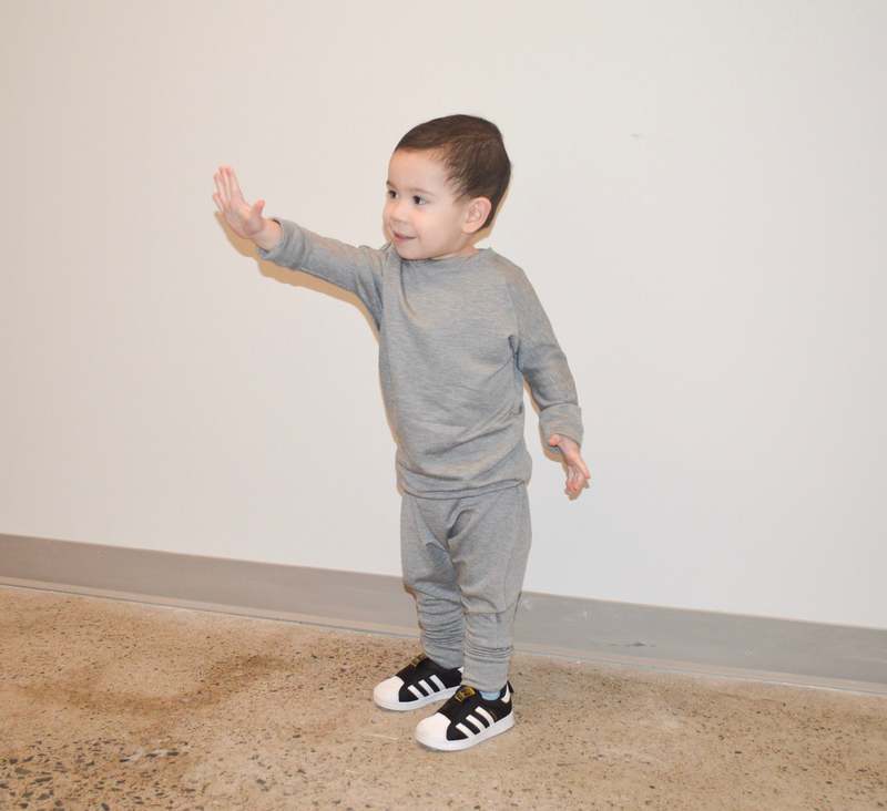 Kid's Stuff Grow With Me Sweater - Grey Cloud