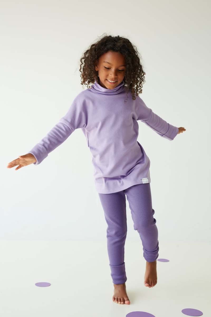 Kid's Stuff [Trucs d'enfants] Grow With Me Turtleneck - Lilac