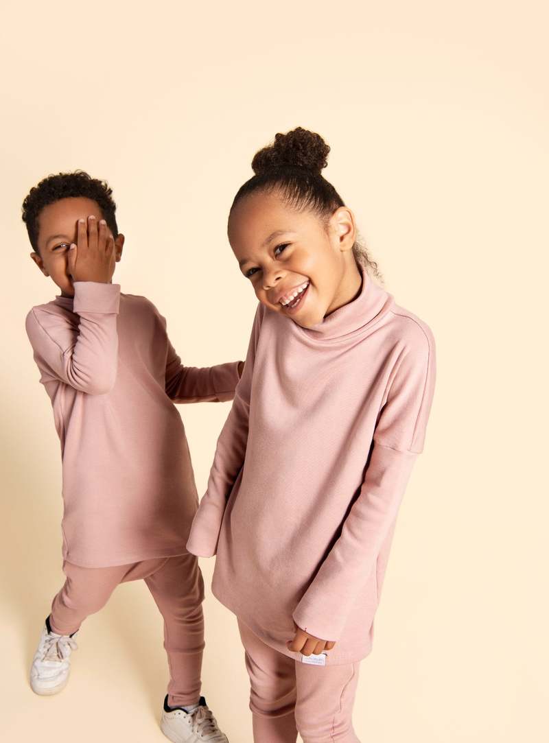Kid's Stuff Grow With Me Turtleneck - Strawberry Milkshake