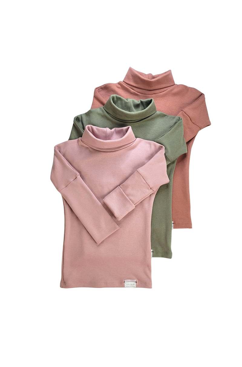 Kid's Stuff Grow With Me Turtleneck - Strawberry Milkshake