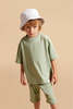 KIDS Kid's Stuff [Trucs d'enfants] Oversized T-Shirt - Minted Sage - Thumbnail 3