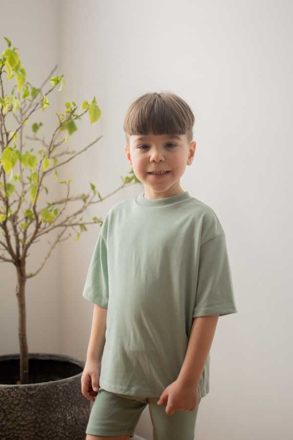 KIDS Kid's Stuff [Trucs d'enfants] Oversized T-Shirt - Minted Sage