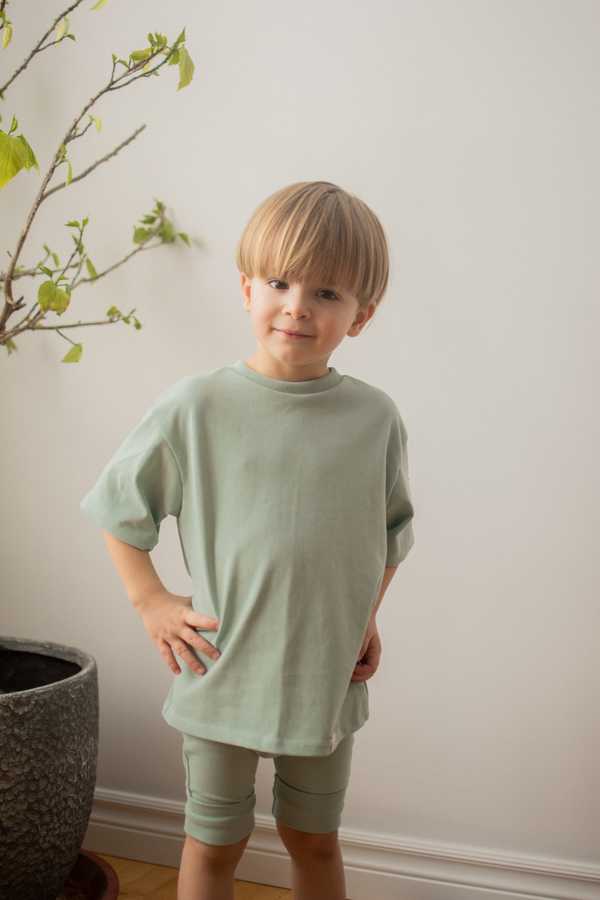 KIDS Kid's Stuff [Trucs d'enfants] Oversized T-Shirt - Minted Sage