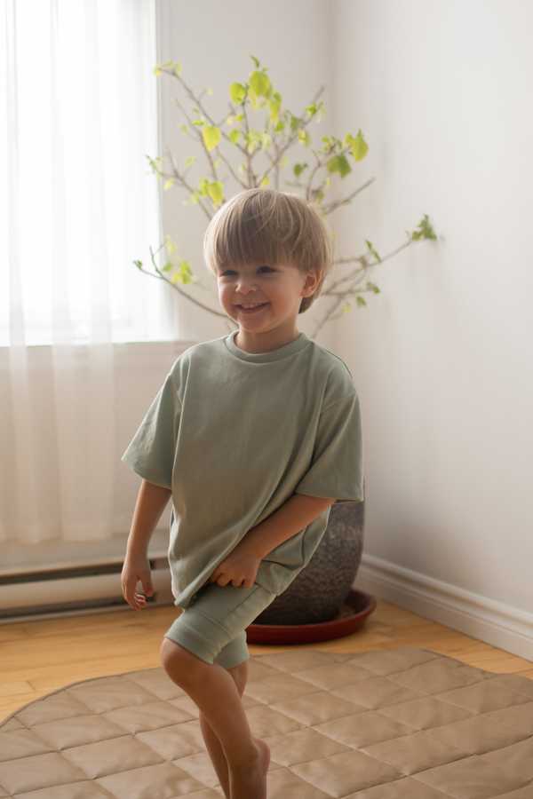 KIDS Kid's Stuff [Trucs d'enfants] Oversized T-Shirt - Minted Sage