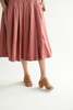 Album di Famiglia Pleated Sleeveless Dress - Coral - Thumbnail 6