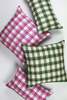 Archive New York San Andres Gingham Green Square Pillow - Thumbnail 4
