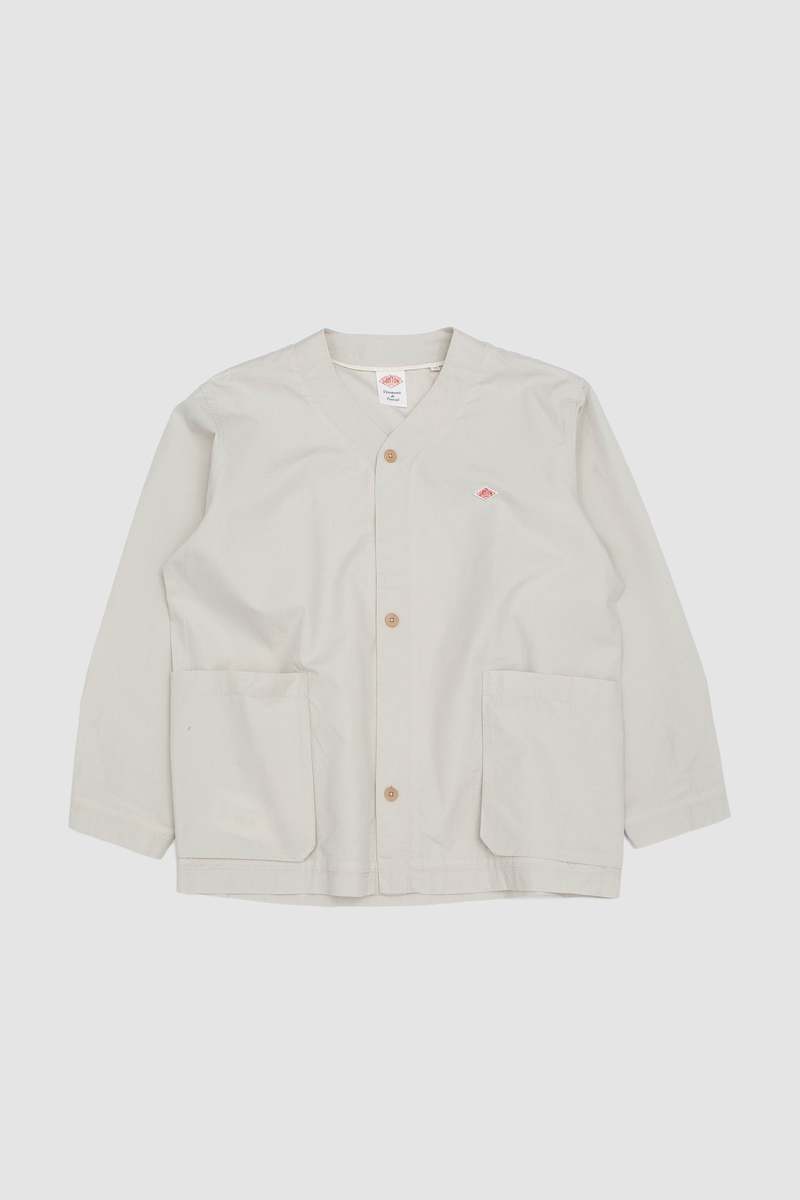 【美品】DANTON COLLARLESS JACKET DANTON WOMEN'S ORGANIC COTTON WASHER COLLARLESS JACKET