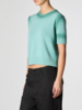 ROBERTO COLLINA Cashmere T-Shirt - Aqua Verde - Thumbnail 2