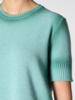 ROBERTO COLLINA Cashmere T-Shirt - Aqua Verde - Thumbnail 4
