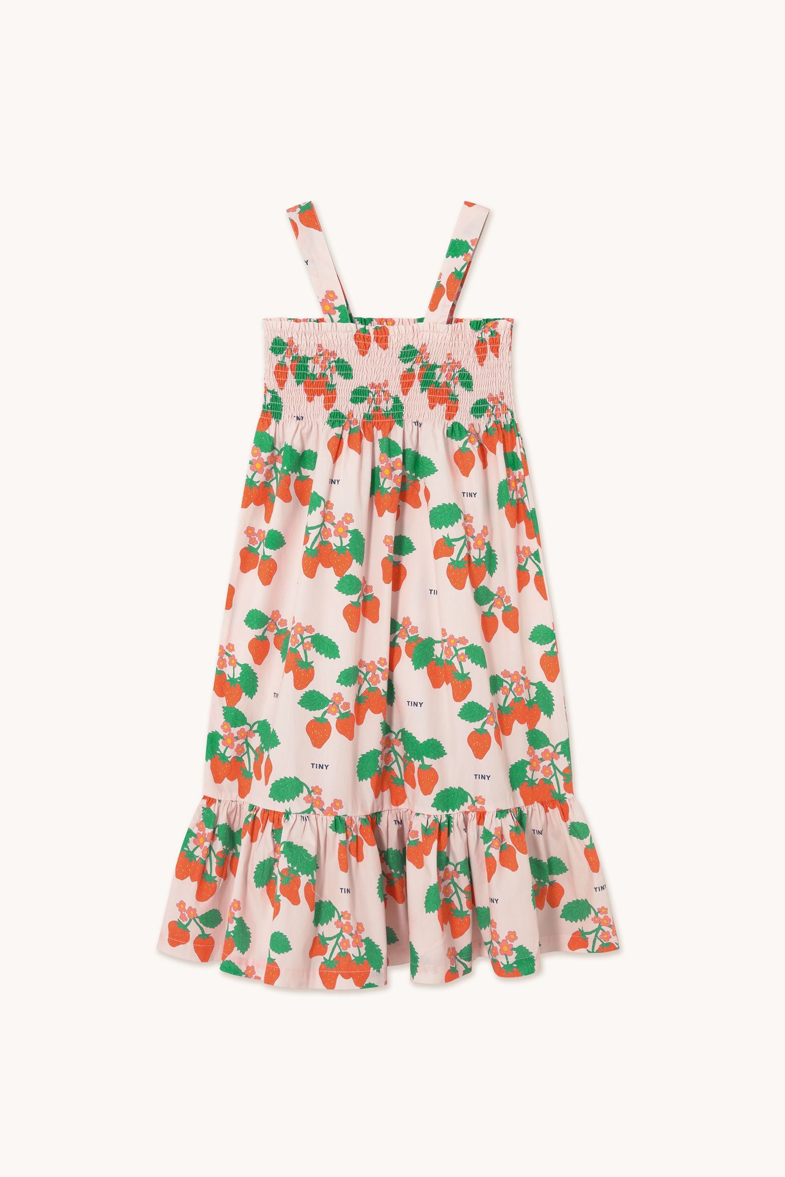 Tinycottons Strawberries Woven Dress - Pastel Pink | Garmentory
