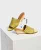 Coclico Via Demi-Wedge Sandal - Olive Satin - Thumbnail 1