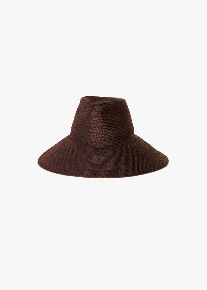 Deuxieme Classe JANESSA LEONE ハット　ブラウン美品 JANESSA LEONE/ジャネッサ レオーネ】RILEY（ハット）｜Deuxieme