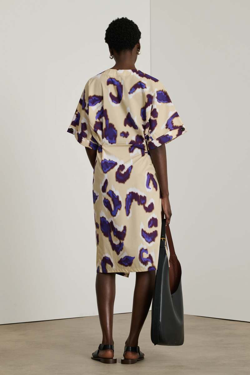 soeur Ecuador Dress - Aubergine Beige