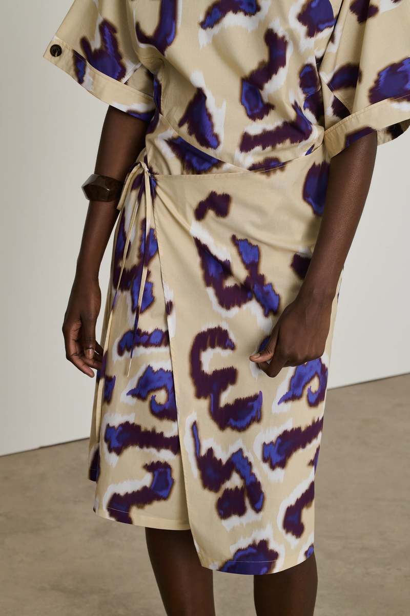 soeur Ecuador Dress - Aubergine Beige