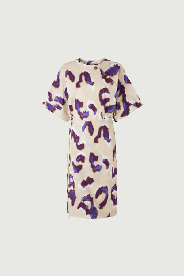 soeur Ecuador Dress - Aubergine Beige