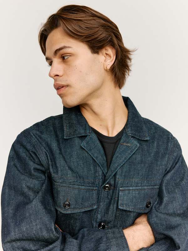 LEMAIREヘビーインディゴデニム Lemaire Heavy Indigo Denim Trucker Jacket | Garmentory