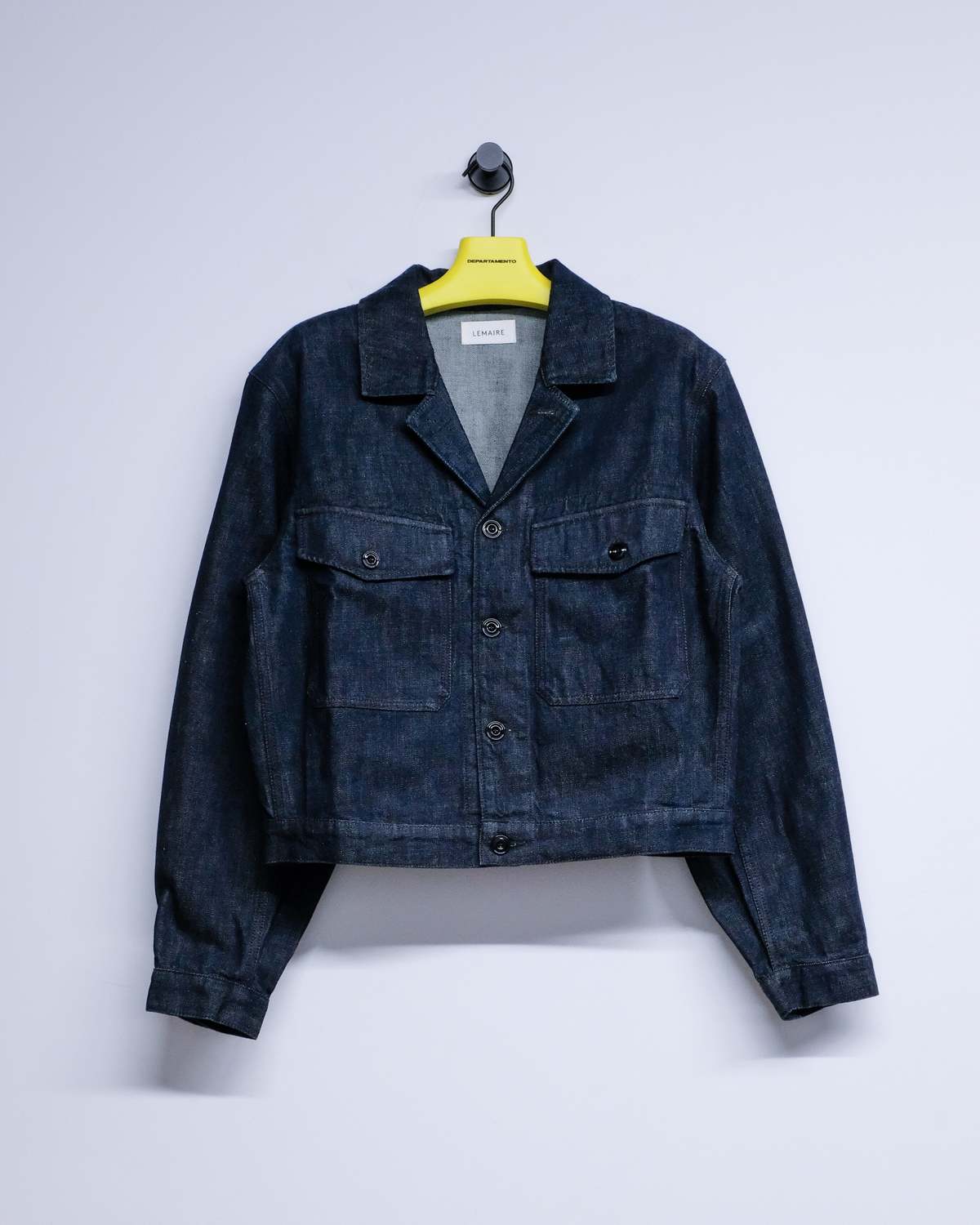 Lemaire Heavy Indigo Denim Trucker Jacket | Garmentory