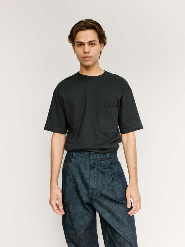 Lemaire Boxy Shortsleeve T-Shirt - Jet Black | Garmentory