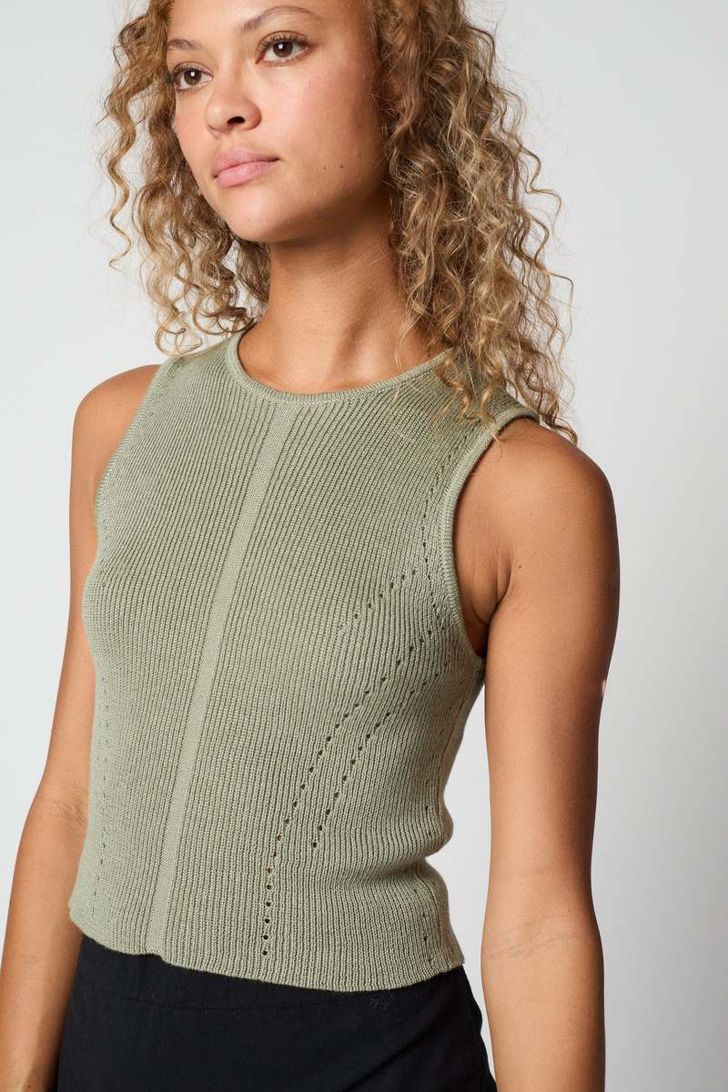 Atelier Delphine High Gauge Compact Top - Sage Atelier Delphine High Gauge Compact Top - Sage