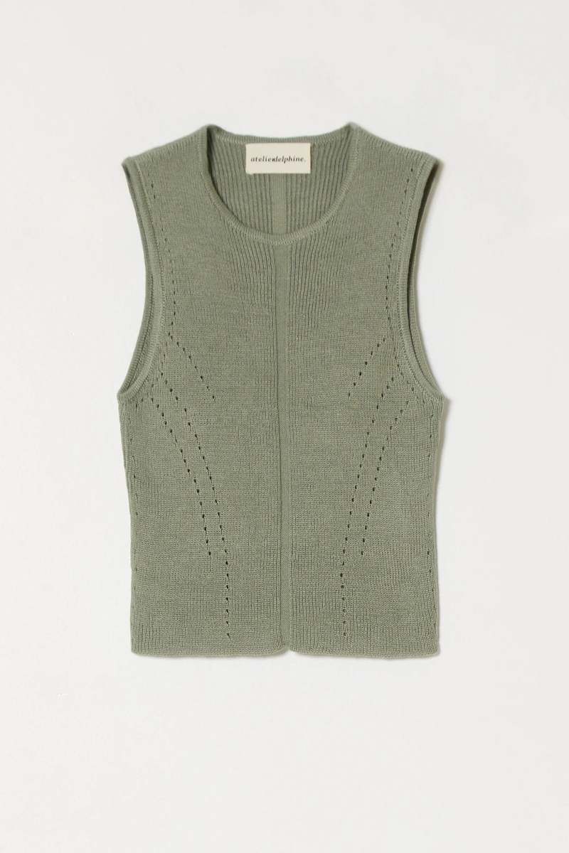 Atelier Delphine High Gauge Compact Top - Sage Atelier Delphine High Gauge Compact Top - Sage