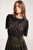 SALASAI Lace Tee - Black - Thumbnail 3
