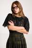 SALASAI Lace Tee - Black - Thumbnail 8