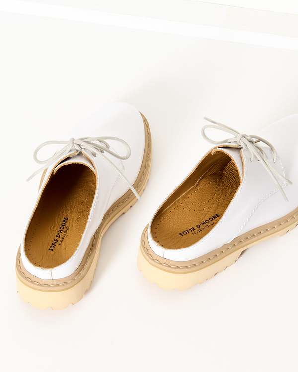 Sofie D'Hoore Fay Slip Ons - White Sofie D'Hoore Fay Slip Ons - White