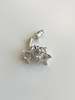 E.M. THREE STONE STUD Earring - Silver - Thumbnail 3