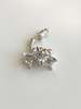 E.M. THREE STONE STUD Earring - Silver - Thumbnail 4