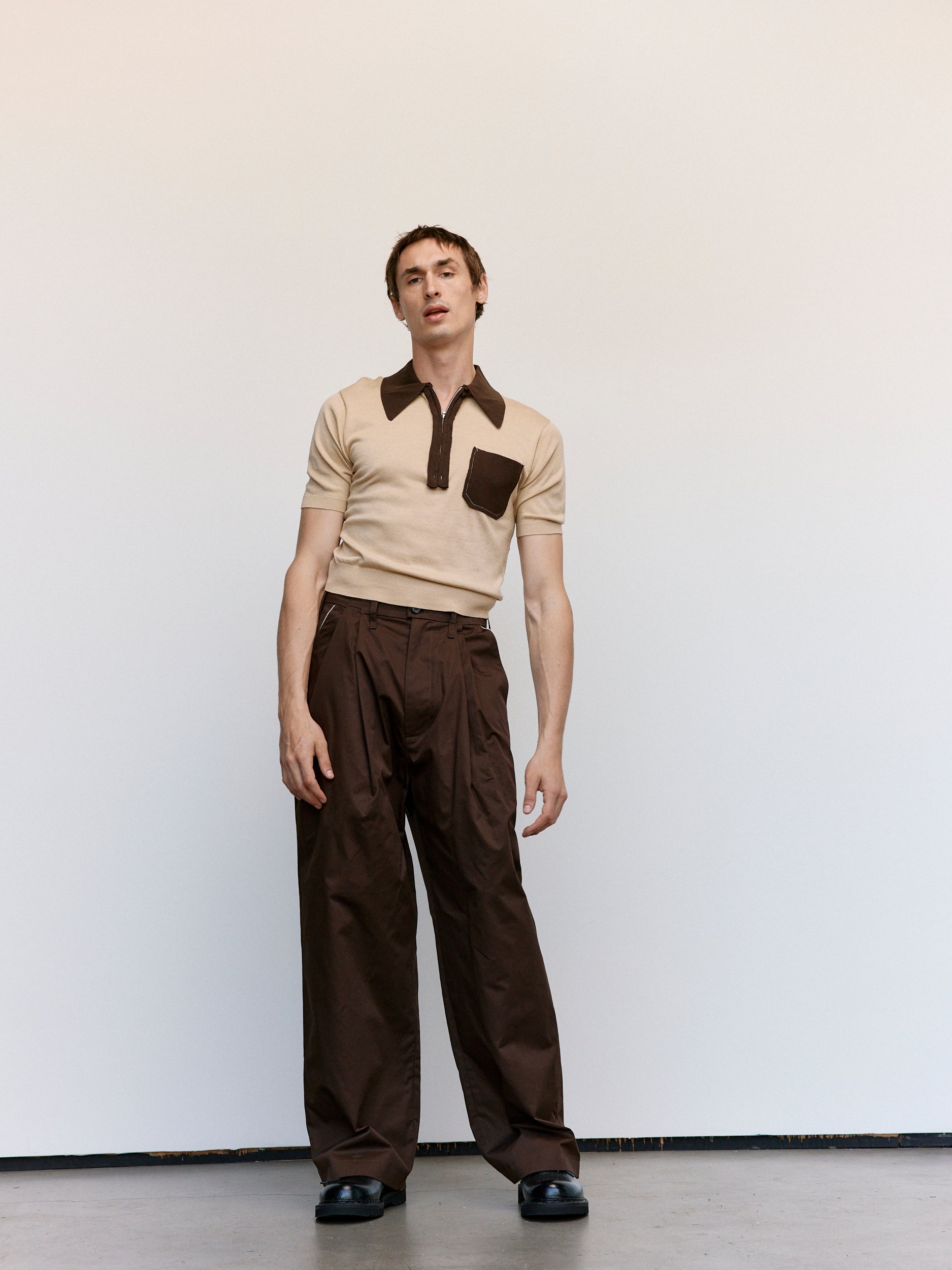 Camiel Fortgens Cotton Twill Suit Pants - Brown | Garmentory