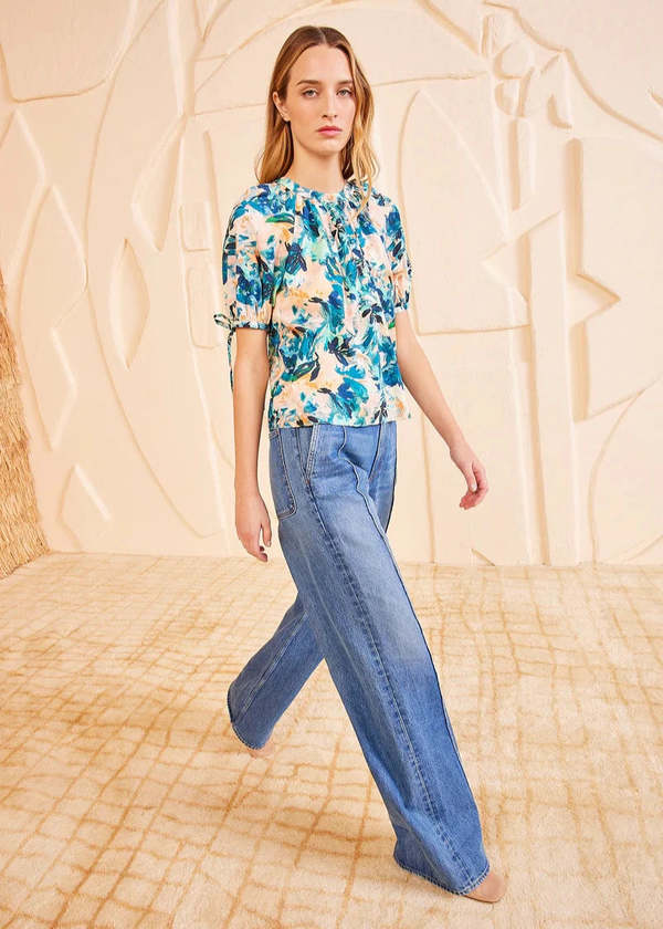 Ulla Johnson Vienne Blouse - Delphinium