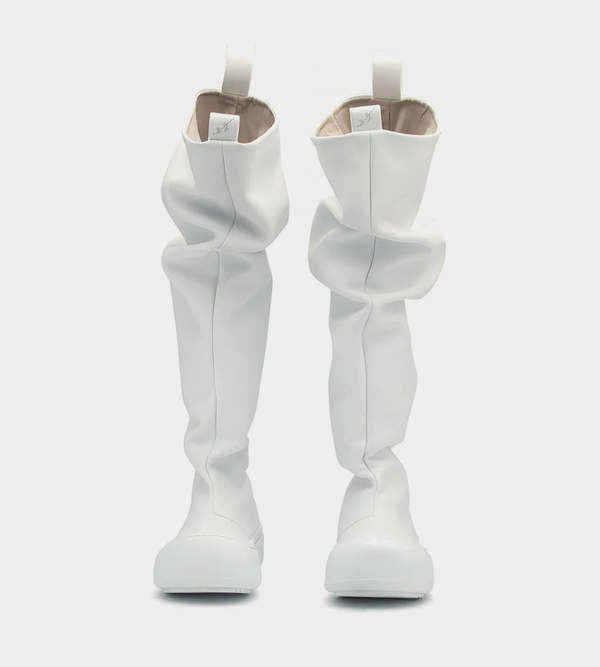 【YUME YUME】ホワイト フィッシャーマンブーツ サイズ24.5cm相当 Yume Yume Fisherman Boots - White | Garmentory