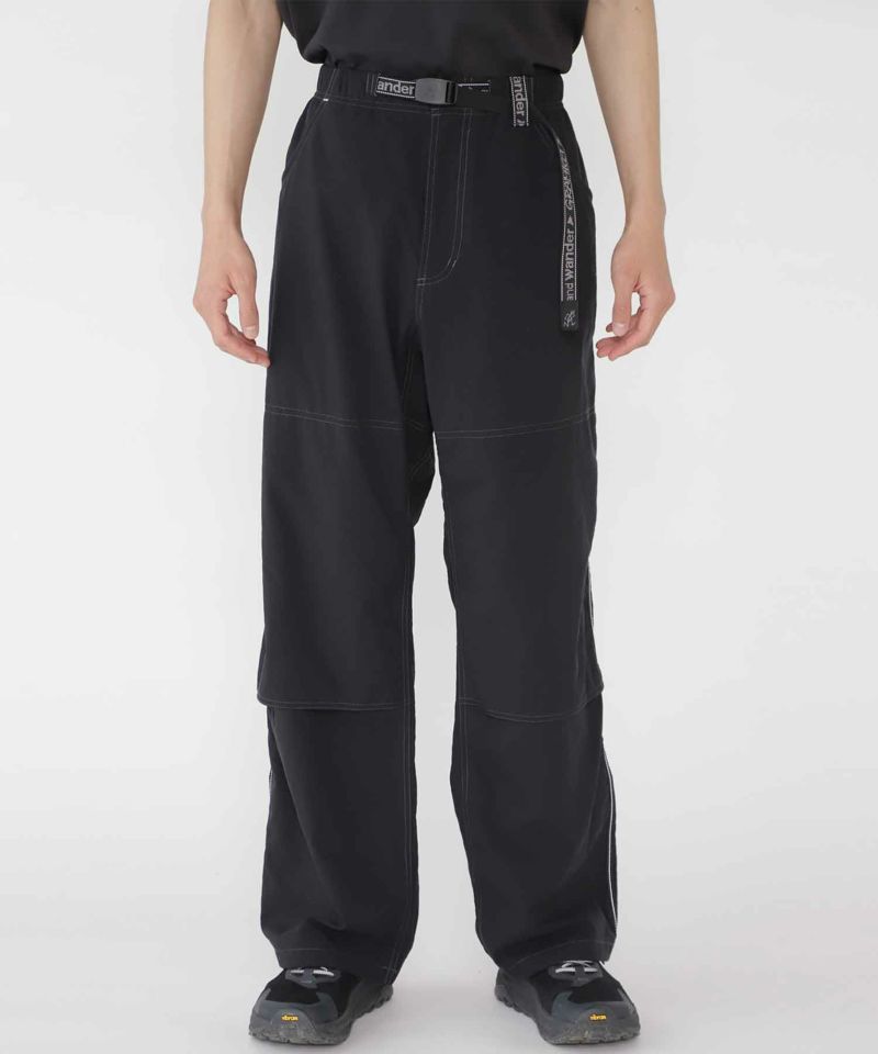 Gramicci x And Wander Nylon Double Knee Pant - Black