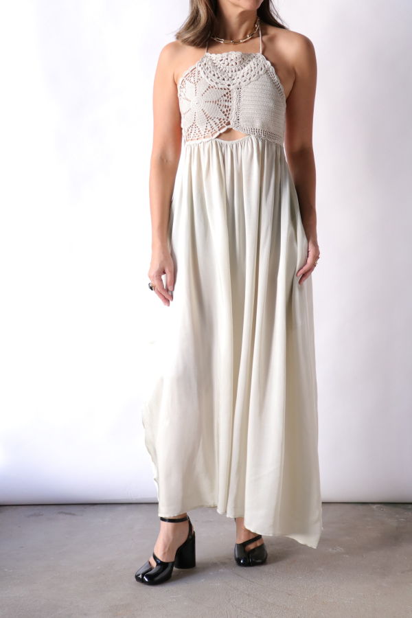 Cordera Handmade Crochet Dress - Hielo