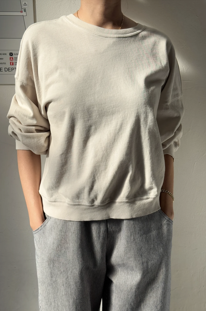 Le Bon Shoppe Cali Jersey Sweatshirt - Rice Le Bon Shoppe Cali Jersey Sweatshirt - Rice