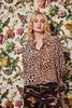 Lindsay Nicholas New York Silk Poet Blouse - Leopard - Thumbnail 1