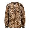 Lindsay Nicholas New York Silk Poet Blouse - Leopard - Thumbnail 4
