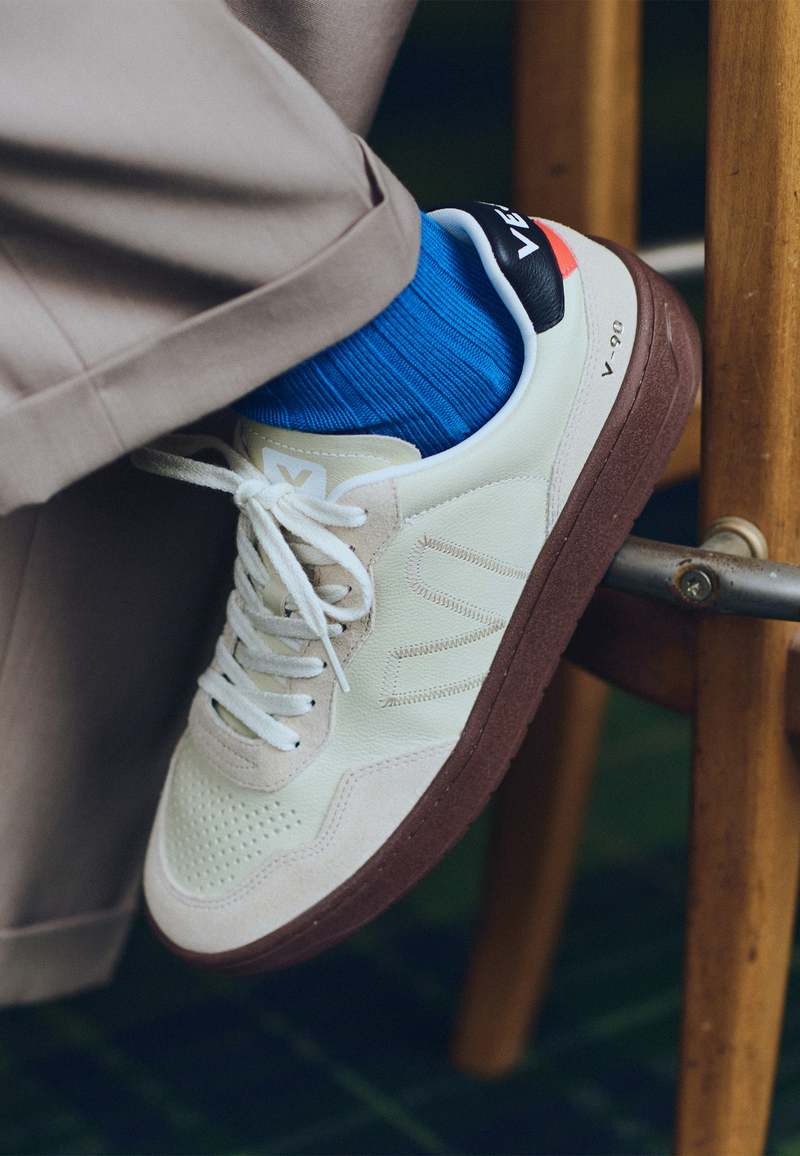 VEJA★V-90 LEATHER★兼用★BEIGE ALMOND BLACK Colletivo Shop | Veja V-90 Leather Beige Almond Black. #veja