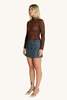 Find Me Now Mesh Long Sleeve Top - Chocolate Checkered - Thumbnail 6