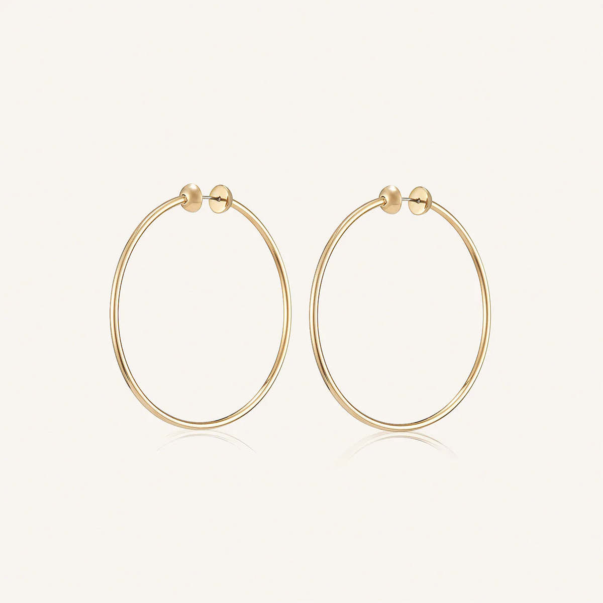 Jenny Bird Icon Hoops - Gold - Image 2 of 5
