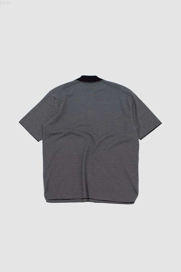 Batoner 32G Smooth Polo (Essential) - Black/ White | Garmentory