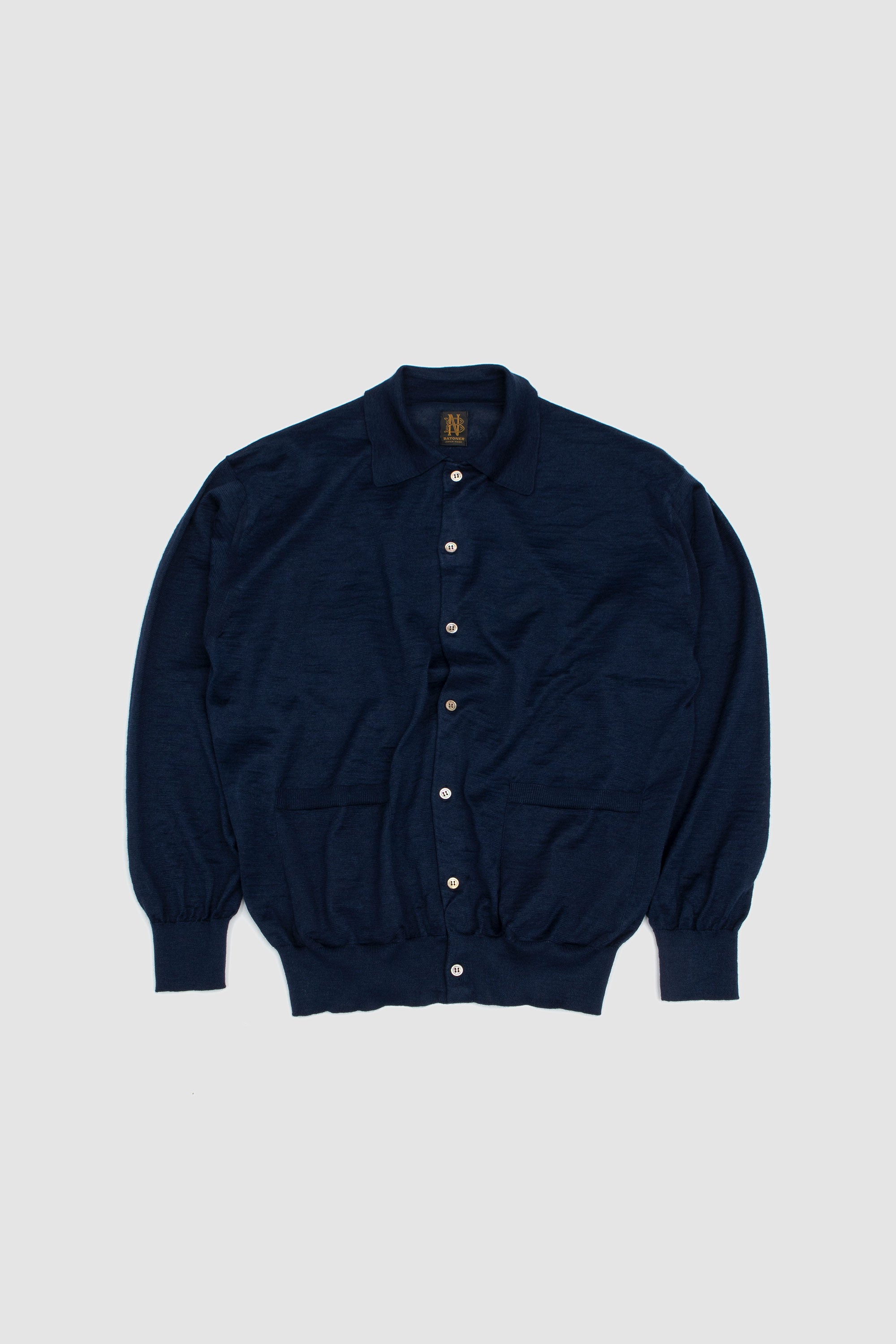 トップス BATONER CHOMA POLO CARDIGAN 2 Choma-Polo-Cardigan-Dark-Blue-
