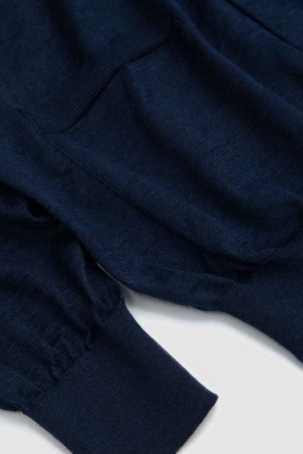 Batoner Choma Polo Cardigan - Dark Blue | Garmentory