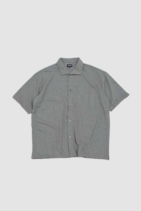 Arpenteur Coral Wide Collar Shirt - Grey Melange
