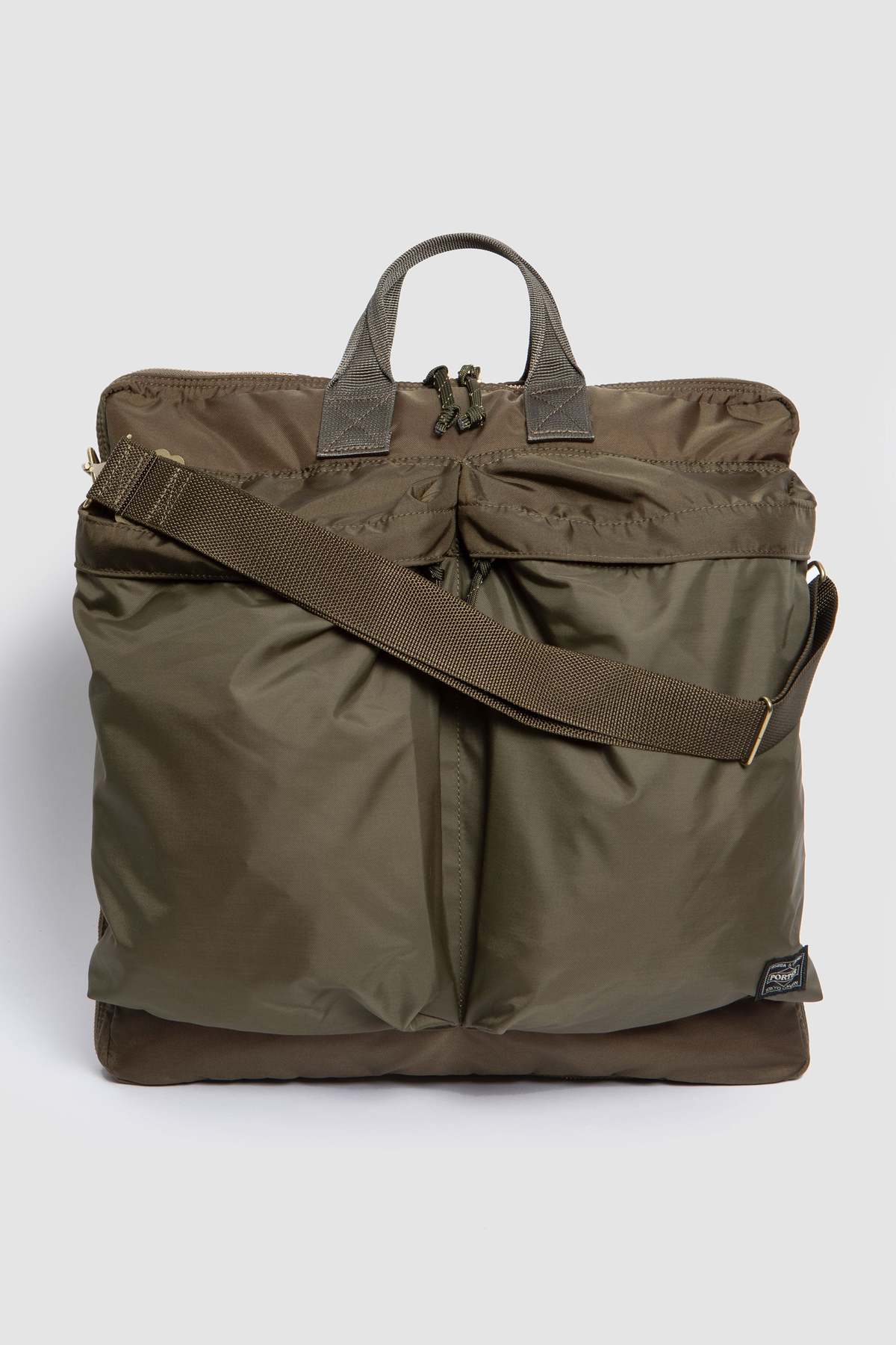 Porter Yoshida Force 2Way Helmet Bag (S) - Olive Drab | Garmentory