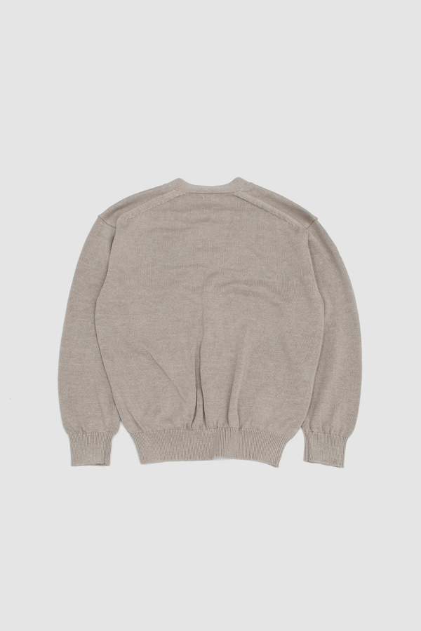 トップス BATONER WAHSED HIGH COUNT LINEN CARDIGAN Batoner Washed High Count Linen V Cardigan - Natural