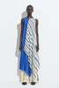 Christian Wijnants Layered Dress - Blue/Vanilla Stripe - Thumbnail 1