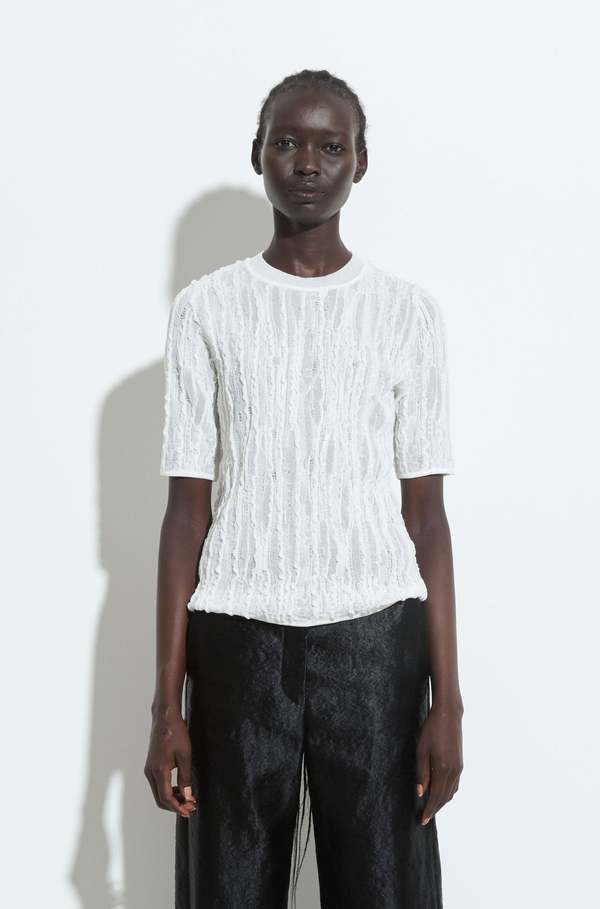 Christian Wijnants Whit Knit SS Top - White