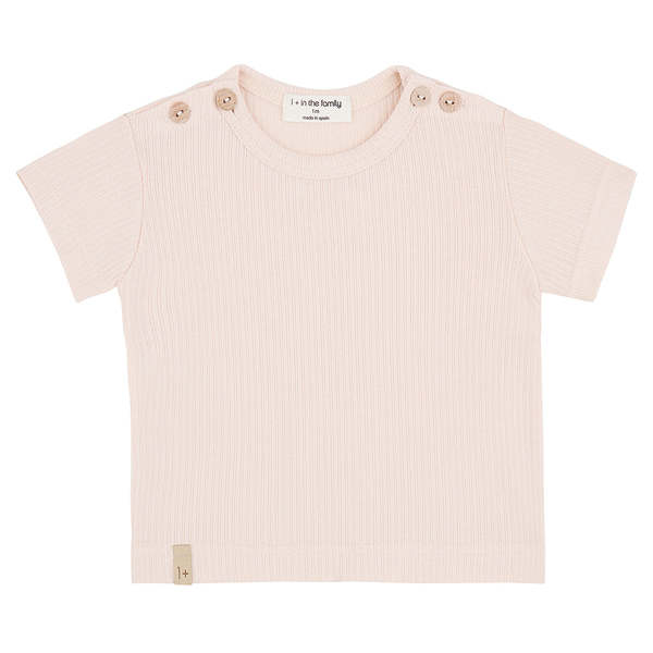 1+ in the Family Baby Blai T-shirt - Light Pink